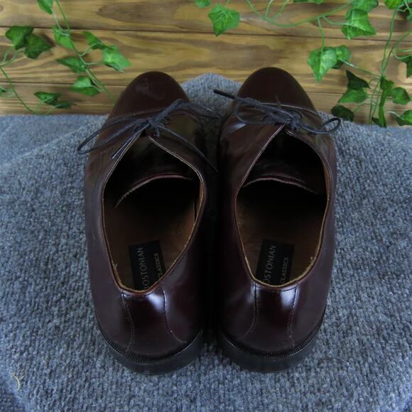 Bostonian Men's Classics Derby Oxfords Burgundy Leather 11.5 Medium‎ Used 2025 - Picture 4 of 7